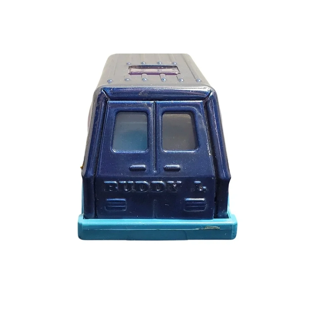 Vintage Buddy L Brute Blue Diecast Van‎ Japan Bubble Window Retro Toy